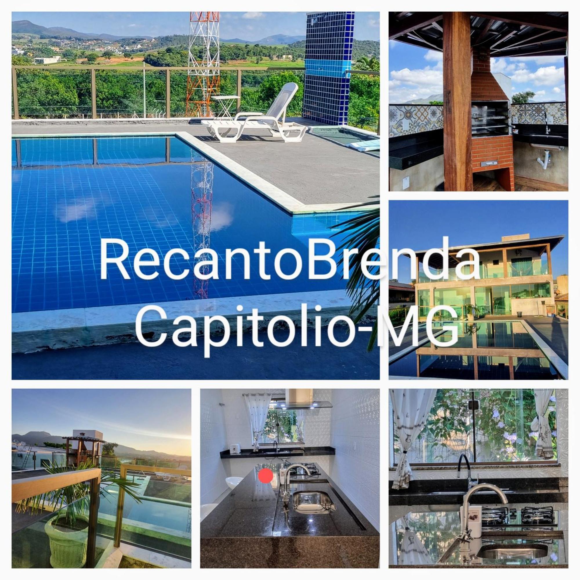 Recanto Brenda - Casa Luxo Capitolio Com Vista Pro Lago, Escarpas E Morrochapeu Eksteriør bilde